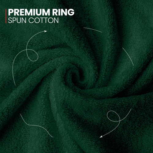 Canadian Linen Imperial Medium Bath Towels Set, 24”x48” 6 Pack,Soft Absorbent Cotton Quick Dry Lightweight Towels for Homes, Hotels, Spa, Hunter Green