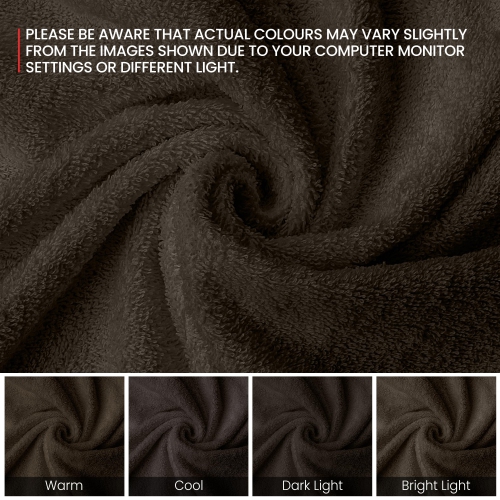 Canadian Linen Imperial Medium Bath Towels Set, 24”x48” 6 Pack, Lightweight Quick Dry Soft Absorbent Cotton Towel for Home, Motel, Beauty Salon, Brown