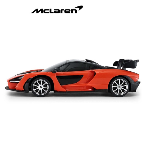 Rastar 1:18 Scale RC Car - McLaren Senna Orange, Remote Control Toy Car, Car Collection for Kids and Adults
