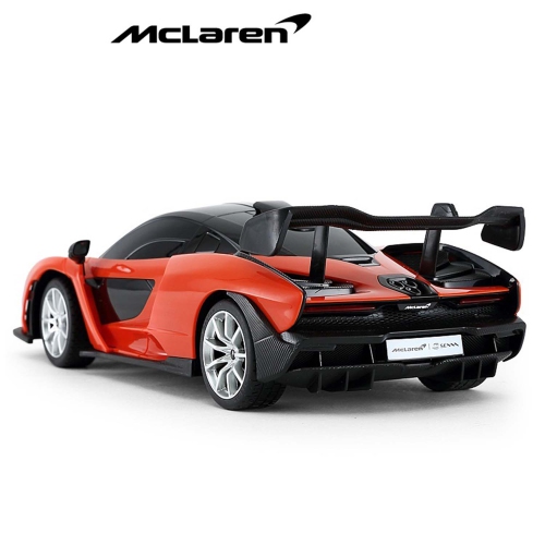 Rastar 1:18 Scale RC Car - McLaren Senna Orange, Remote Control Toy Car, Car Collection for Kids and Adults