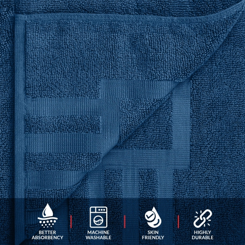 Tapis de bain Canadian Linen Imperial, paq. 2, 20 x 30&nbsp;po, coton doux absorbant, léger, séchage rapide, lavable à motif de touches de piano,