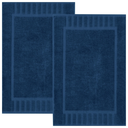 Tapis de bain Canadian Linen Imperial, paq. 2, 20 x 30&nbsp;po, coton doux absorbant, léger, séchage rapide, lavable à motif de touches de piano,