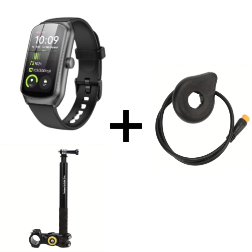 1.58" Smartwatch with Wireless Calling, Fitness Tracker, Bike Handlebar Mount & Electric Bike Pedal Sensor