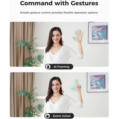 OBSBOT Meet SE 1080P 100FPS Webcam for PC, AI Framing Streaming Camera with 1/2.8" Sensor, Beauty Mode, Gesture Control, Staggered HDR, Web Camera