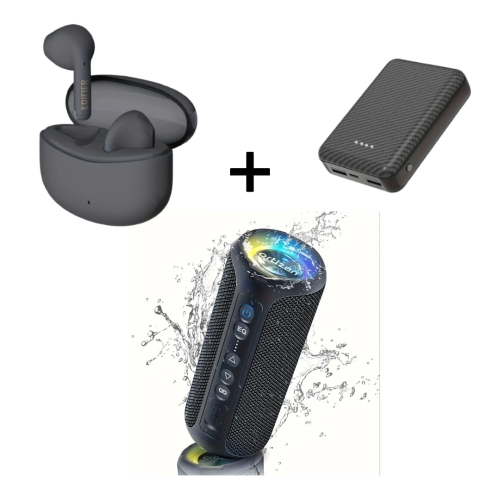 True Wireless Earbuds, 12000mAh Battery Pack for Heated Vests, & 40W Waterproof Speaker – Perfect for Travel, Sports, and Gifts