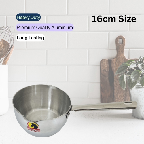Chetak Aluminium Heavy Duty Milk Pan, Sauce Pan, 16 cm