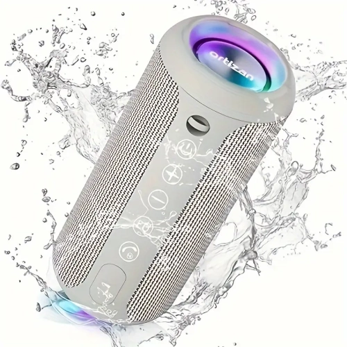 True Wireless Earbuds, 10000mAh Power Bank, Portable Speaker with 24W Stereo Sound & RGB Lights