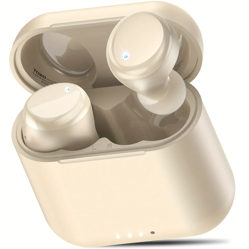 Écouteurs sans fil ergonomiques avec lecture 50H et fonctions IA, chargeur portable magnétique mince de 5000&nbsp;mAh