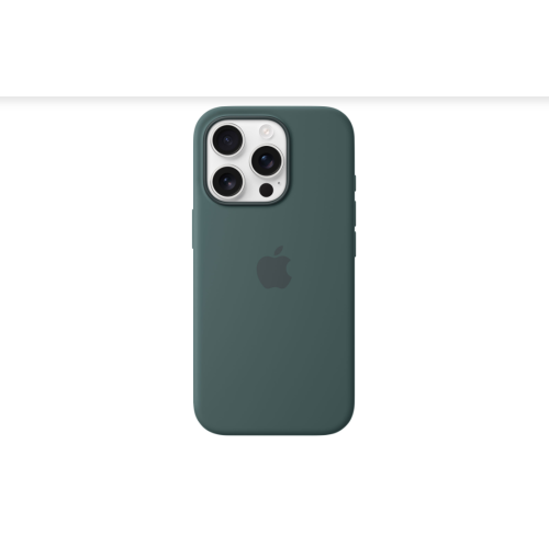 Refurbished Apple Silicone Fitted Hard Shell Case with MagSafe for iPhone 16 Pro - Lake Green MYYR3ZM/A