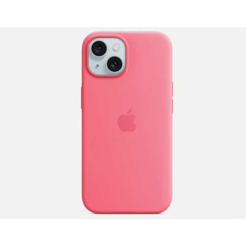 Refurbished Genuine Apple MWN93ZM/A A3123 iPhone 15 Silicone Case with MagSafe – Pink