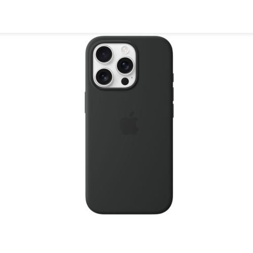 Refurbished Apple Silicone Fitted Hard Shell Case with MagSafe for iPhone 16 Pro - Black MYYJ3ZM/A