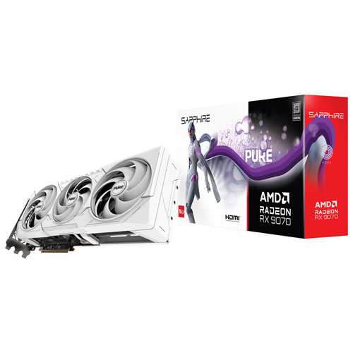 Sapphire Pure AMD Radeon RX 9070 16GB GDDR6 Video Card