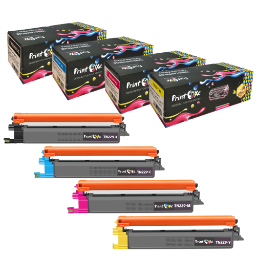 PRINTOXE  ® Tn229 Compatible Toner Cartridges Set Replacement for Brother Hl L3220 L3240 L3280 L3295 L3300 CDw / Dcp-L3560CDw / Mfc L3460 L3720 L3760