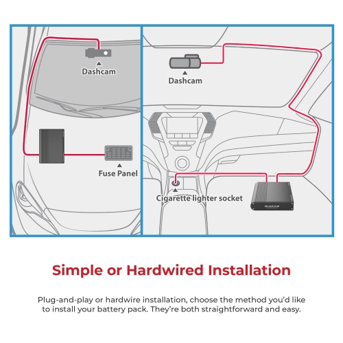 Refurbished - BlackVue B-130X Power Magic Ultra Dashcam Battery Pack | 7,500mAh/96Wh