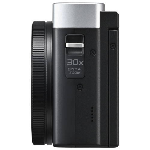 Appareil photo numérique Wi-Fi vidéo 4K à zoom optique 30x de 20,3 Mpx LUMIX ZS99S de Panasonic - Argenté