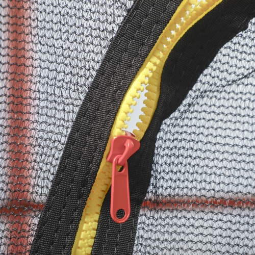 Outsunny – Trampoline d'intérieur avec filet en acier, 55&nbsp;po, rebondisseur rond pour enfants, 3 à 6 ans, rose