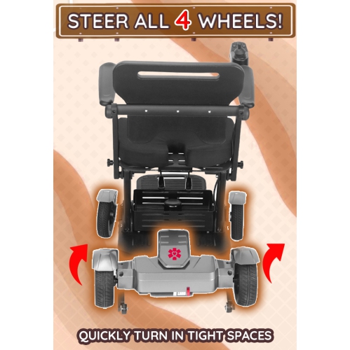 Trottinettes électriques robustes Titan combinées, pour aînés, pliables et faciles à manœuvrer, système de batterie fiable, coussin de siège et