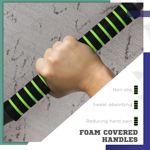 Soozier 4-in-1 Adjustable Weight Dumbbell Set, Used as Barbell, Kettlebell, Push Up Stand, Free Weights Set for Men and Women Home Gym Training,