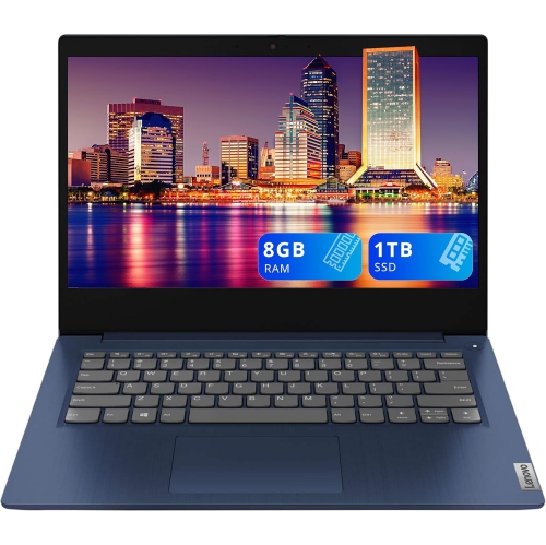 LENOVO  Refurbished (Excellent) - Ideapad 3 14" Full HD Laptop, Amd Ryzen 3 3250U, 1Tb SSD, 8GB Ddr4 Ram, Amd Radeon Graphics, Webcam, HDMI, Wi-Fi