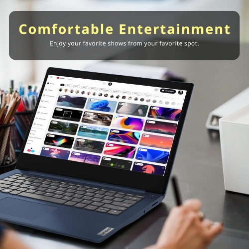 Lenovo IdeaPad 3 14" Full HD Laptop - AMD Ryzen 3 3250U - 8GB DDR4 - 1TB SSD - Radeon Graphics - Windows 10 - Abyss Blue by LENOVO - Refurbished condition - Image 6