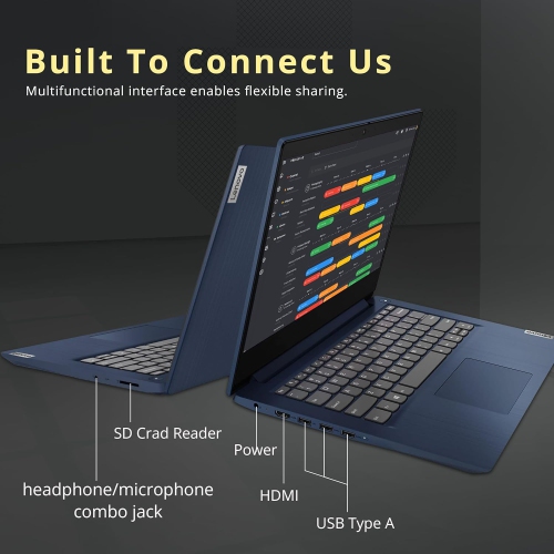 Lenovo IdeaPad 3 14" Full HD Laptop - AMD Ryzen 3 3250U - 8GB DDR4 - 1TB SSD - Radeon Graphics - Windows 10 - Abyss Blue by LENOVO - Refurbished condition - Image 9