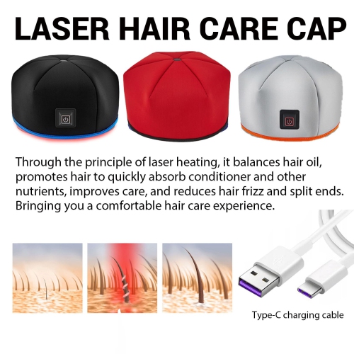 120 Bouchon de luminothérapie rouge LED Anti-perte de cheveux Le capuchon de luminothérapie infrarouge active les follicules pileux pour favoriser la
