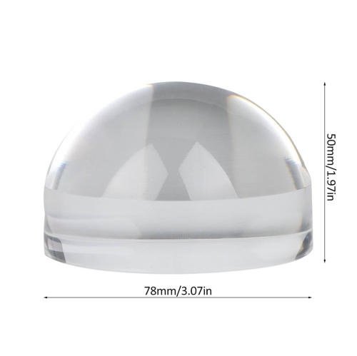 Loupe optique 6X Dôme portatif Lecture papier Loupe en acrylique Loupe portative Dôme