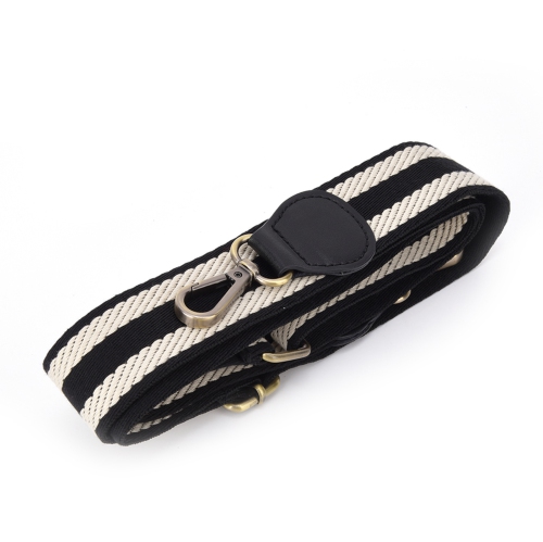 Bag Strap Leather Handbag Shoulder Adjustable Belt Replacement Bag DIY Accessory 88 ~ 134cmBlack and White