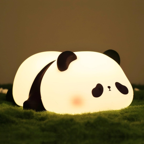 HTUTWOO  Cute Panda Night Light for Kids, Soft Silicone Lamp Kids Nursery Nightlight Led Touch Light, Kids Bedroom Decor As Xmas Birthday Gifts For