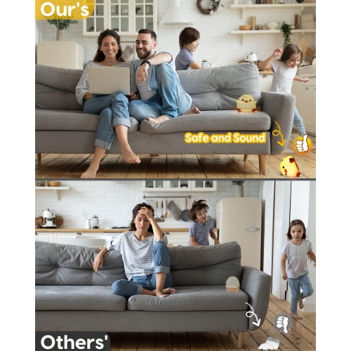 Duck Night Light - Cute Duck Lamp, Silicone Dimmable Nursery Nightlight, Rechargeable LED Bedside Lamp for Baby Girls Women Bedrooms, Living Room