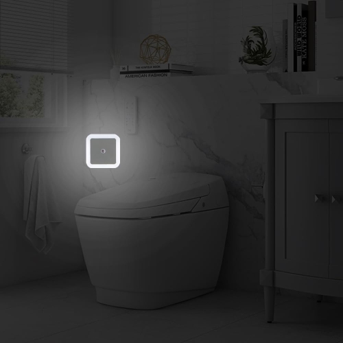 4 Packs Night Lights Plug into Wall,Dusk-to-Dawn Sensor with Automatically Turn on and Off Night Light,Bedroom,Bathroom,Stairs,White