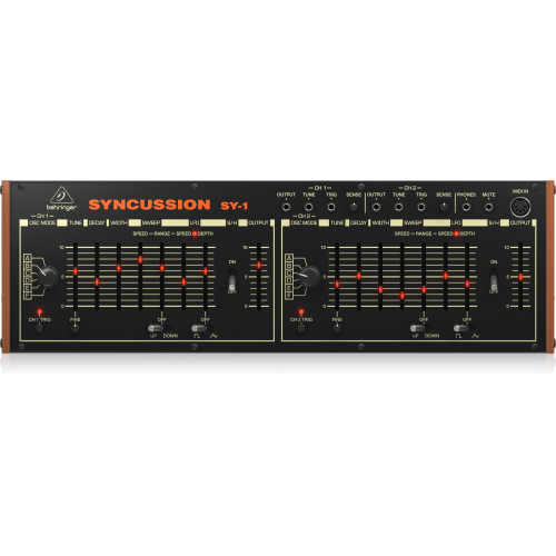 Image 1 de 1.. Synthétiseur analogique double à percussion Classic de Behringer