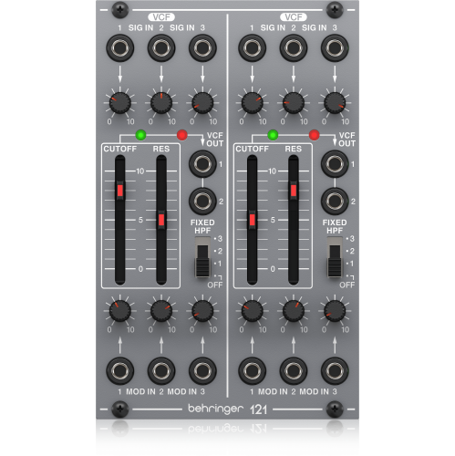 BEHRINGER  121 Dual Vcf Legendary Analog Dual Vcf Module for Eurorack