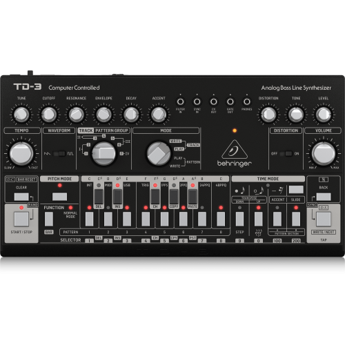 Image 1 de 4.. Synthétiseur analogique pour guitare basse TD-3-BK de Behringer - Noir