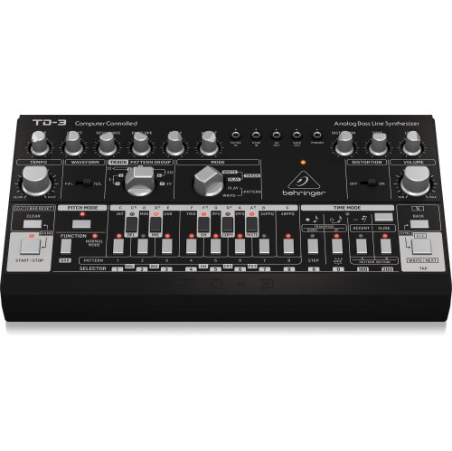 Image 2 of 4.. Behringer TD-3-BK Analog Bass Line Synthesizer - Black