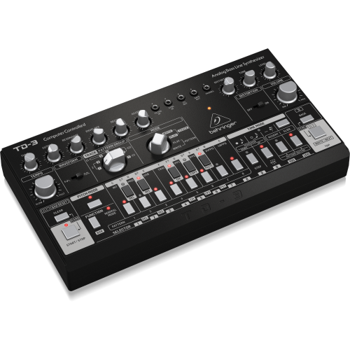 Image 3 of 4.. Behringer TD-3-BK Analog Bass Line Synthesizer - Black