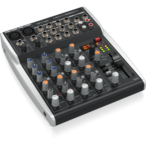 Behringer XENYX 1002SFX Premium Analog 10-Input Mixer with USB Streaming Interface
