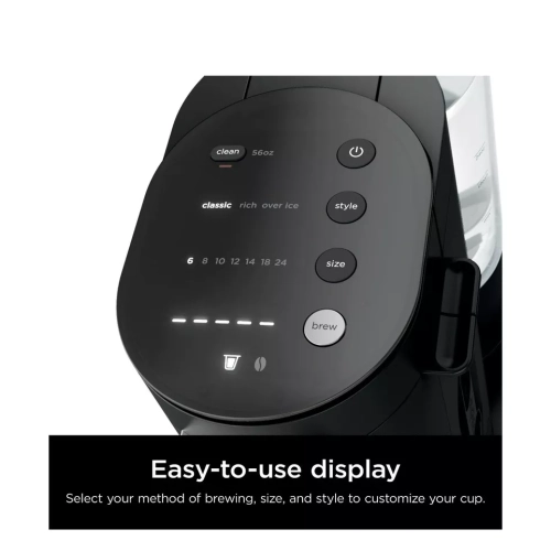 Boîte ouverte - Cafetière à une tasse de Ninja pour capsules et café moulu, compatible avec les dosettes K-Cup