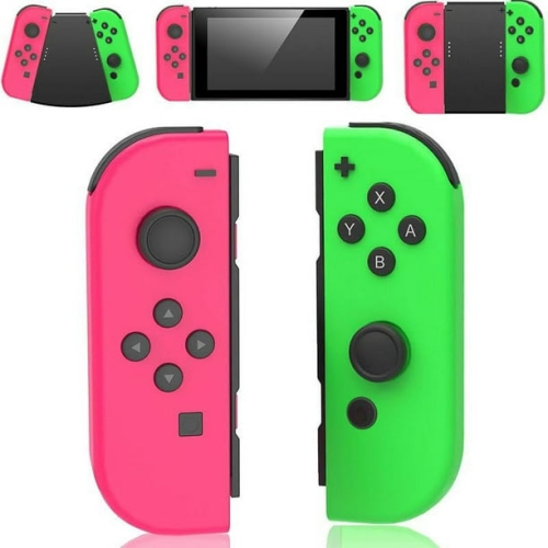 Compatible avec les consoles Nintendo Switch/Lite/DELO, les manettes Switch prennent en charge le réveil/capture d'écran/contrôle des mouvements, pas