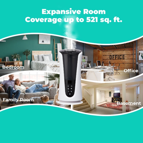 HoMedics Top Fill Warm & Cool Mist Ultrasonic Humidifier