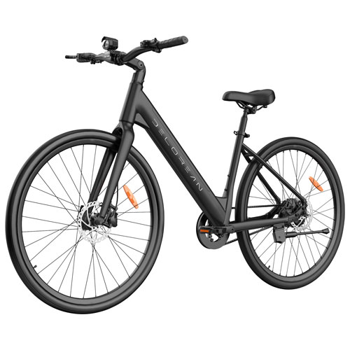 Delorean DM770 Step-Through Electric City Bike - Black