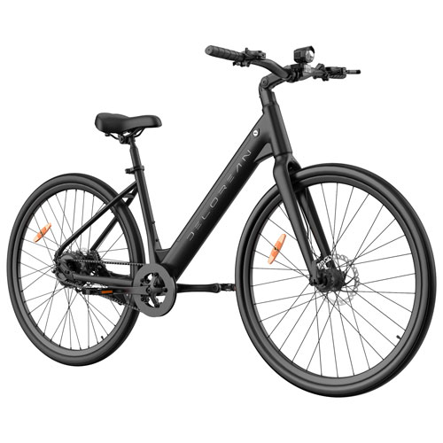 Delorean DM770 Step-Through Electric City Bike - Black
