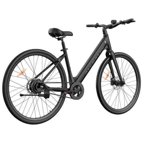 Delorean DM770 Step-Through Electric City Bike - Black
