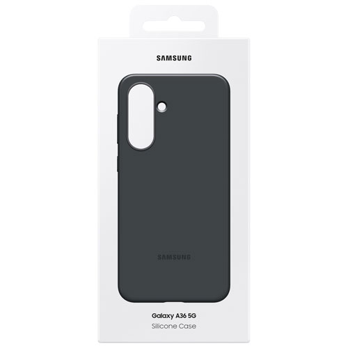 Samsung Silicone Fitted Soft Shell Case for Galaxy A36 - Black