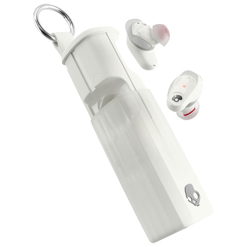 Image 1 of 6.. Skullcandy Method 360 In-Ear Noise Cancelling True Wireless Earbuds with Sound by Bose - Bone