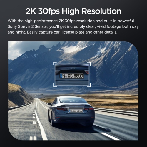 Refurbished - VIOFO VS1 Mini Dash Cam, 1440P Hidden Design Dashcam, Free 32GB SD Card, 5GHz Wi-Fi Voice Control Front Car Dash Camera with GPS, HDR,