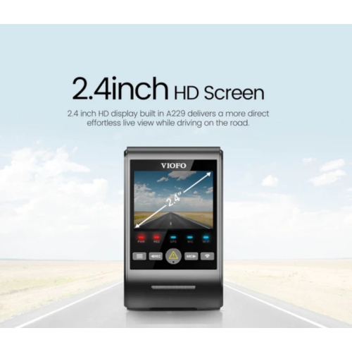 Refurbished - VIOFO A229 2K QHD 1-Channel Front Dashcam with GPS | WiFi, Parking Mode