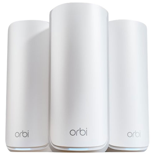 NETGEAR Orbi Whole Home Mesh Wi-Fi 7 System (RBE873-100CNS) - 3 Pack
