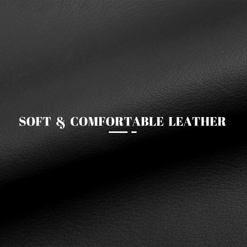 Kinnls Carlo Genuine Leather Power Recliner Chair with Foot Rest 400Lbs, Ventilated Heating Home Office Desk Chairs (Black)