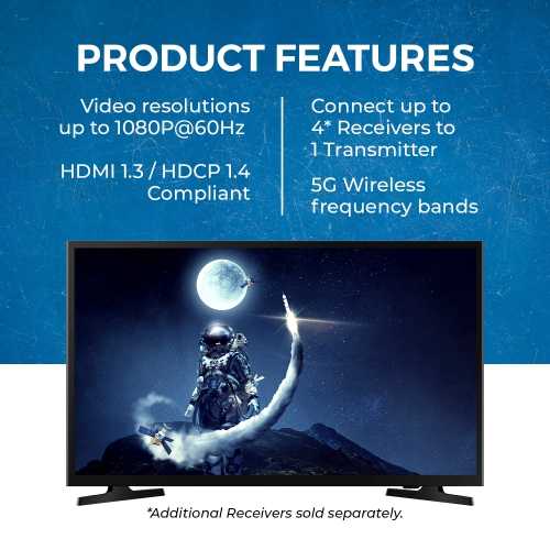 OREI 1080p Wireless HDMI Extender - 165ft (WHD-165-K)